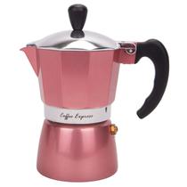 Cafeteira Italiana de Aluminio 2 Xicaras 100ML Rosa