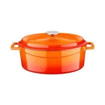 Cacerola de Hierro Fundido Lava LVOTC29EDTK2O 4.67L 29 CM Naranja