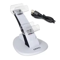 Carregador para Bateria de Controle Oivo Dock IV-P5234 para Controle PS5 - Branco