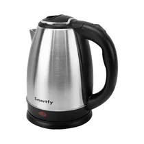 Jarra Eléctrica Smartfy JE02I 1.8L 1500W 220V Plata - Negro