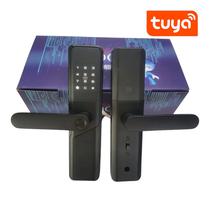 Fechadura Digital S814 Wifi Tuya/Cartao/Chave Preto