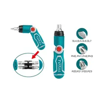 Kit de Destornillador Y Puntas Total TACSD30136 13 Piezas