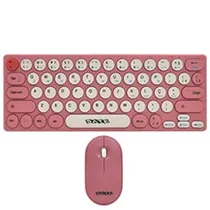 Teclado USB Satellite AK6061G c/Mouse s/fio Portugues Pink