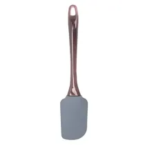 Espátula de Silicone com Cabo Preto - Creme