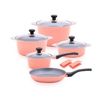 Balzano Diecast Alum Cookware 10PCS Pink