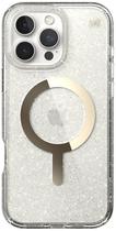 Capa para iPhone 16 Pro Max Speck Presidio Lux 150775-9221 Clear/Gold Glitter