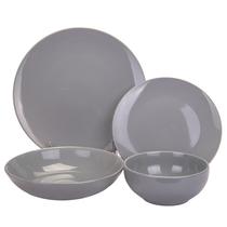 Conjunto de Porcelana 24PCS Cinza