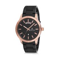 Relogio Analogico Masculino Daniel Klein Premium DK12215-2 - Preto e Rosa Ouro