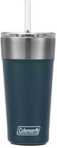 Copo Termico com Tampa e Canudo Coleman 600ML - Azul