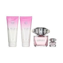 Kit Perfume Versace Bright Crystal Eau de Toilette 90ML + 5ML + Body Lotion 100ML + Shower Gel 100ML