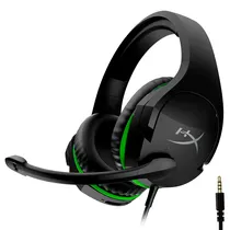 Fone Gamer Hyperx Cloud Stinger Xbox / com Fio - Preto / Verde (HX-HSCSCX-BK)