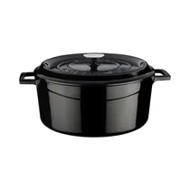 Cacerola de Hierro Fundido Lava LVYTC32K2BL 9.86L 32 CM Negro