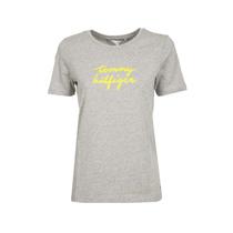 Camiseta Tommy Hilfiger Feminina WW0WW26661-PYT-00 M Light Grey Heathe