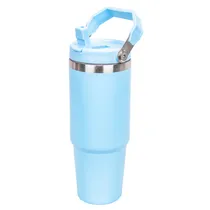 Copo Térmico com Alça 750ML - Azul Claro