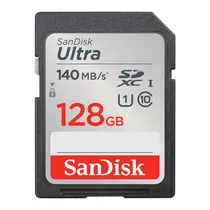 Cartao de Memoria SD Sandisk Ultra Class 10 U1 Full HD 128GB - SDSDUNB-128G-GN6IN