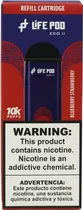 Vape Descartável Life Pod - Blueberry Strawberry - 10000 Puffs