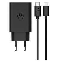 Carregador Motorola Turbo Power Duo SJMC507 50W USB-A/USB-C + Cabo - Preto