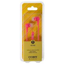 Fone de Ouvido Coby CE102 com Microfone - Rosa