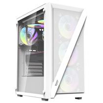 Gabinete Gamer Darkflash DK260 Air Mesh ATX / 4 Cooler / Argb - Branco