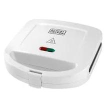 Black + Decker Sandwichera SM24520-Ar Plast Y Metal 760W/220V Blanco