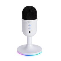 Microfone Gaming Marvo Scorpion MIC-06 / 16KHZ / RGB / USB - Branco