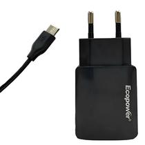 Carregador EP-7042 USB-C/USB-A 10W Negro