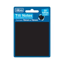 Notas Adhesivas Tilibra Tili Notes 76 X 76 MM 337407 50 Hojas Negro