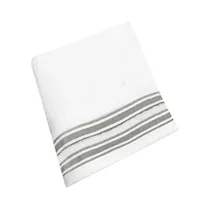 Toalla de Mano Soho Retreat Stripes Collection TO3600RETSGRA 40 X 70 CM Blanco - Grafito