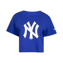 Remera New Era MBI24TSH057 New York Yankees Cropped Femenino