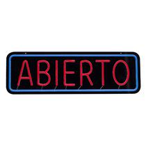 Placa LED Abierto S2111 50X25CM / 100-240V