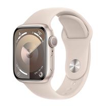 Apple Watch Series 9 MR963LW/A - Bluetooth - Wi-Fi - 45MM - s/M - GPS - Starlight Aluminum/Starlight Sport