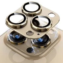 Protetor de Câmera para iPhone 14 & iPhone 14 Pro Max - Metal Gold