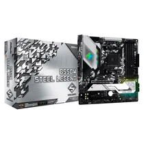 Placa Mae Asrock B550M Steel Legend DDR4 Socket AM4 Chipset AMD B550 Micro ATX