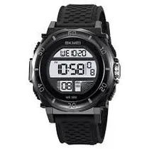 Relógio Masculino Digital Skmei 2099 BKWT Preto Branco