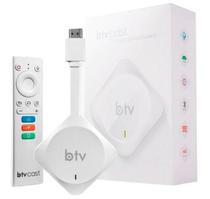 Receptor BTV Cast 4K Ultra HD Iptv/ 2GB/ 8GB/ Wifi/ 5GHZ / Android 9.0 - Branco