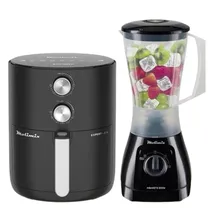 Kit Molamix Airfry Totos 3.5L + Liquidificador Mbarete 220V - Black