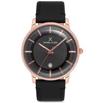 Relogio Masculino Daniel Klein DK.1.12570-4 Premium  Preto/Rosa Ouro