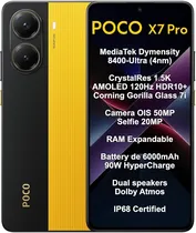 Smartphone Xiaomi Poco X7 Pro 5G Dual Sim 6.67" 12GB/512GB Yellow (Global)