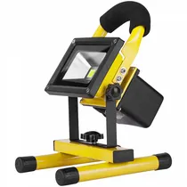 Refletor LED Megastar YM-8206D / 10W / 1000 Lúmens / Bivolt - Amarelo/ Preto