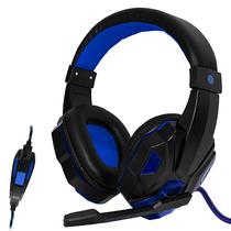 Headset Gaming Satellite AE-327B com USB/3.5 MM para PC/Smartphone e Tablet - Preto/Azul