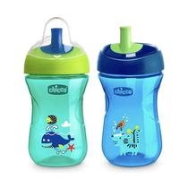 Chicco Nursery Vaso de Transicion Azul 12 + Pack 2 Detalles En El Producto 266ML Azul