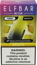 Vape Descartável Elf Bar BC15K Banana Ice - 15000 Puff