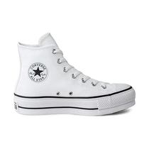 Tenis All Star Converse Chuck Taylor Cano Alto Unisex Couro Branco CT09820001