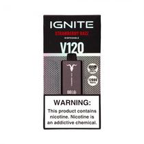 Dispositivo Descartavel Ignite V120 12000 Puffs Black Strawberry Razz