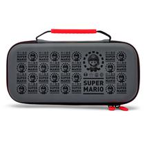 Case Protetor Powera Mario Black para Nintendo Switch Lite - Cinza Escuro (PWA-A-2860)