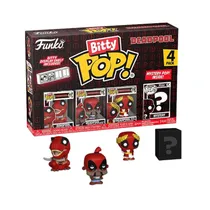 Muñeco Funko Bitty Pop Deadpool Dinopool Deadpool Barista Deadpool Roman Senator 4 Piezas
