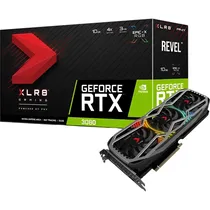 Placa de Vídeo PNY Geforce RTX 3080 XLR8 Gaming RGB Triple Fan 10 GB GDDR6X (Sem LHR) (Cpo Usado)