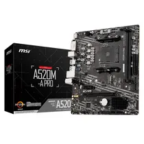 Placa Mae MSI A520M Pro Socket AM4 / VGA / DDR4