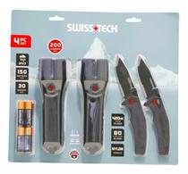 Swiss+Tech Kit ST001228 200 Lumenes Max Negro