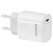 Carregador Ecopower EP-7075 USB-C/USB-A 45W - Branco